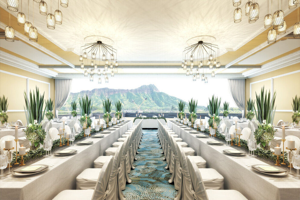 Wedding Table Setting in Room