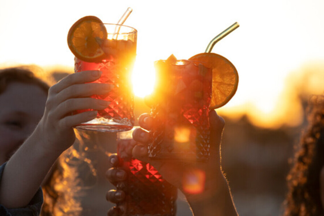 celebrating happy hour