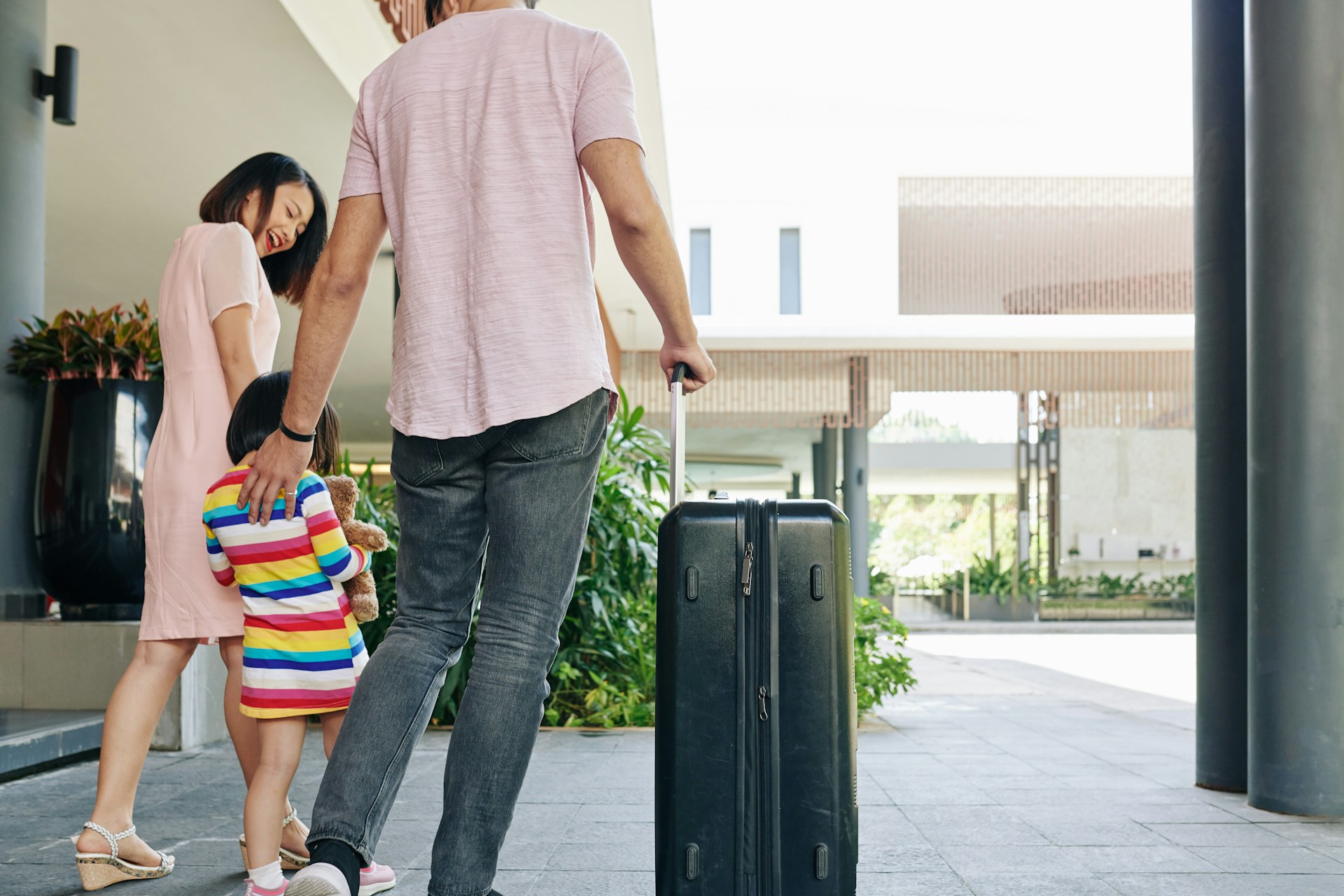 checking in to new hotel